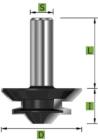 Gehrungs Verleimfräser Ø44,45 mm