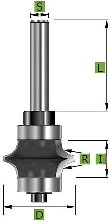 Edessö Spitzkantenfräser Ø28,6 mm