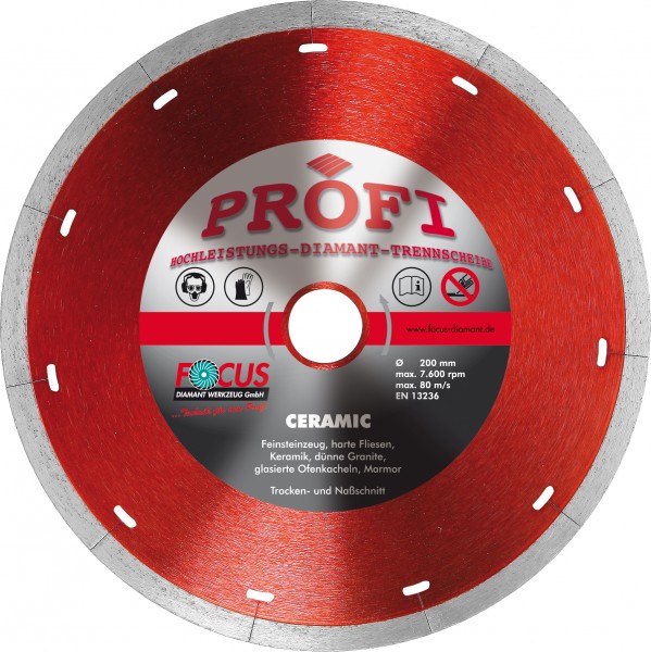 Profi Ceramic Diamant Trennscheibe Ø 125 mm