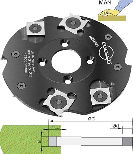 Wendeplatten Nutfräser Ø100 mm