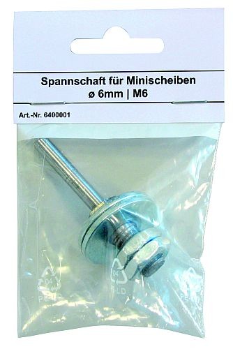 Spannschaft für Mini Trennscheiben M6