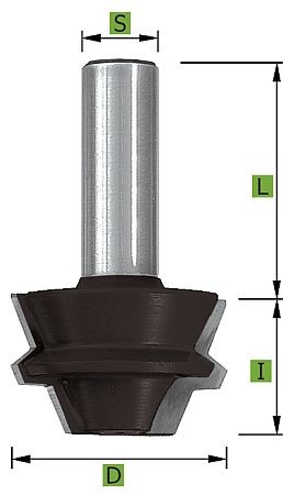 Gehrungs Verleimfräser 45° Ø37,3 mm