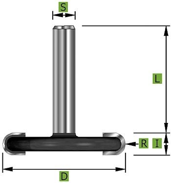 Rundfräser Konkav Ø38,1 mm