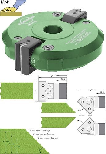 Wendeplatten Schwenkmesserkopf mit Getriebe Ø160 mm