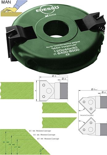 Wendeplatten Schwenkmesserkopf mit Raster Ø120 mm