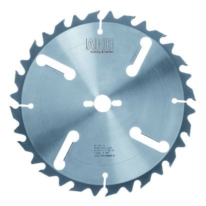 AKE Mustang Kreissägeblatt mit Räumer D=350 mm + 4 Räumschneiden