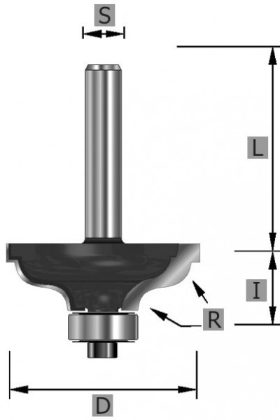 Karnisnutenfräser mit Falz Ø41,3 mm