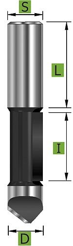 HM-Ausstechfräser 12 mm