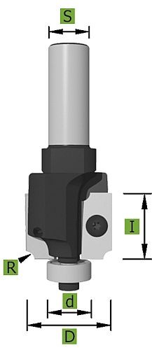 WPL Abrundfräser Ø32 mm