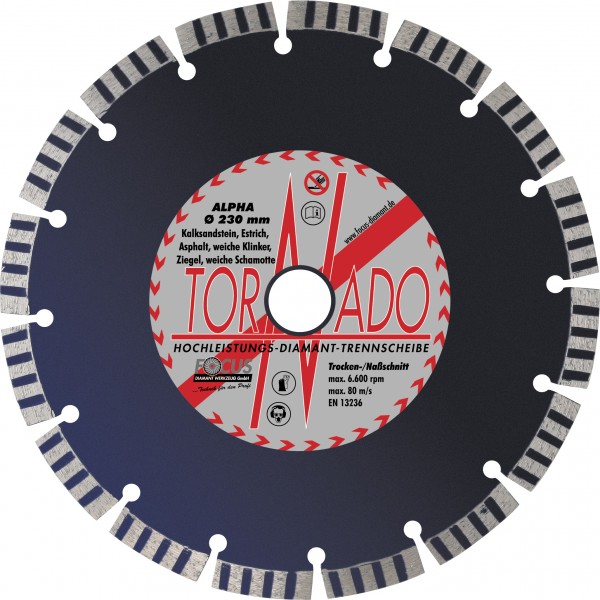 Tornado Alpha Diamant-Trennscheibe Ø 115 mm