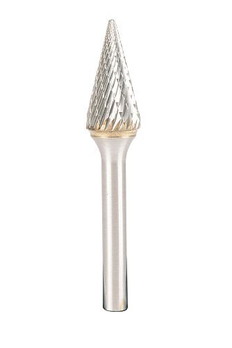 Hartmetall Frässtift - Konisch mit spitzem Kopf Ø 6,3 mm