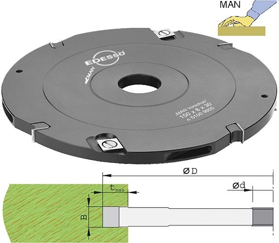 Wendeplatten Nutfräser Ø150 mm