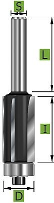 Bündigfräser Z3 Ø12,7 mm