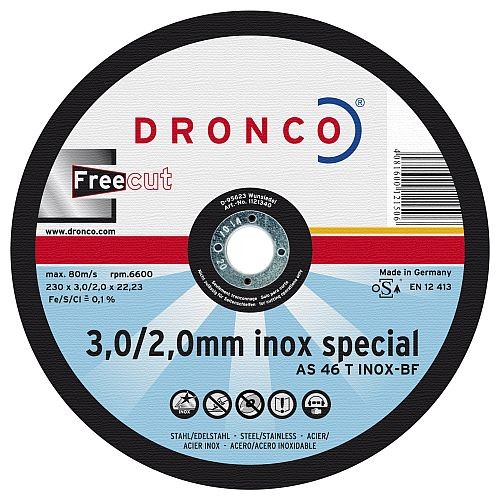 Edelstahl Trennscheibe 'Freecut' Ø 180 mm
