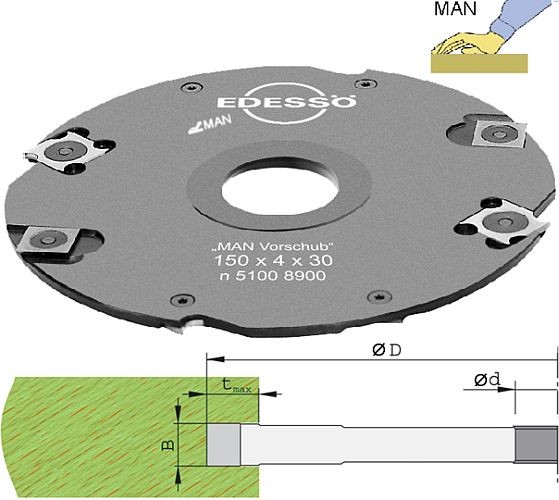 Wendeplatten Nutfräser Ø150 mm